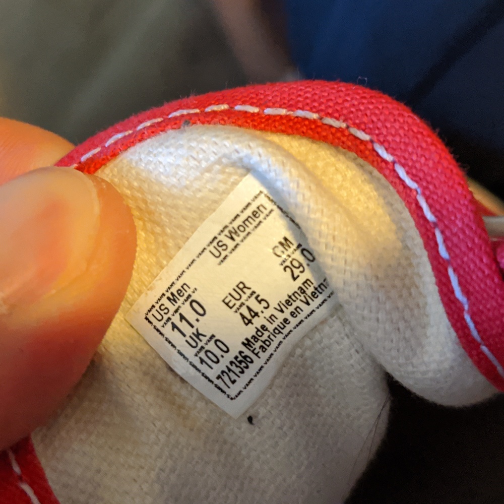 Red Vans - Picture 6 of 6